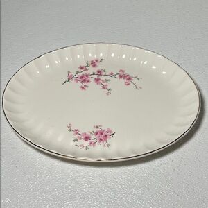 Vintage WS George Oval Platter 22K Gold Trim in Bolero Design Made USA